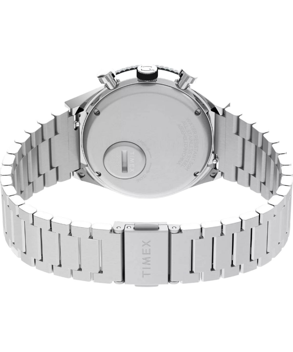 Q Timex Three Time Zone Chronograph