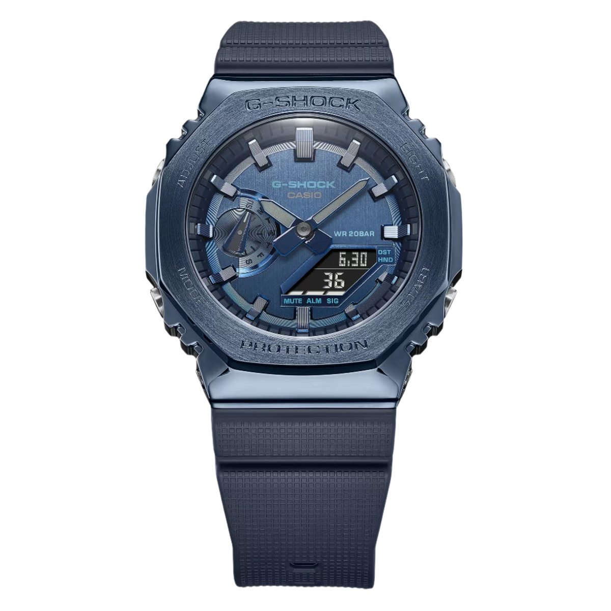G-Shock G-Carbon Octo Slim con IP azul 