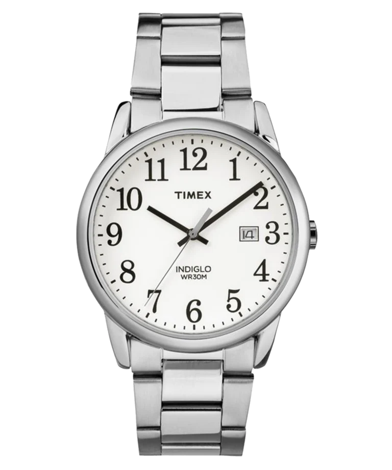 Timex Easy Reader Plata Clásico